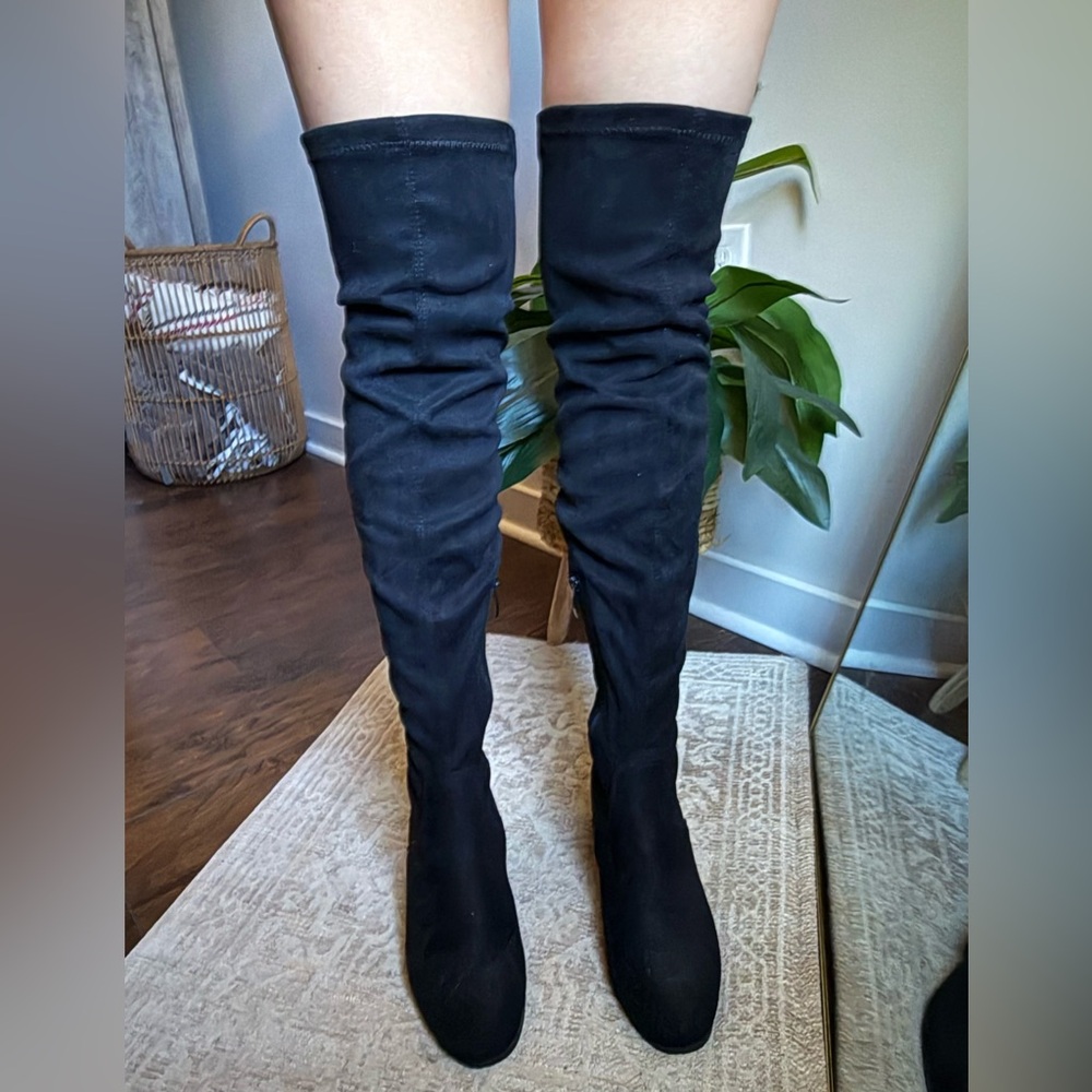 Black Over-the-Knee Boots